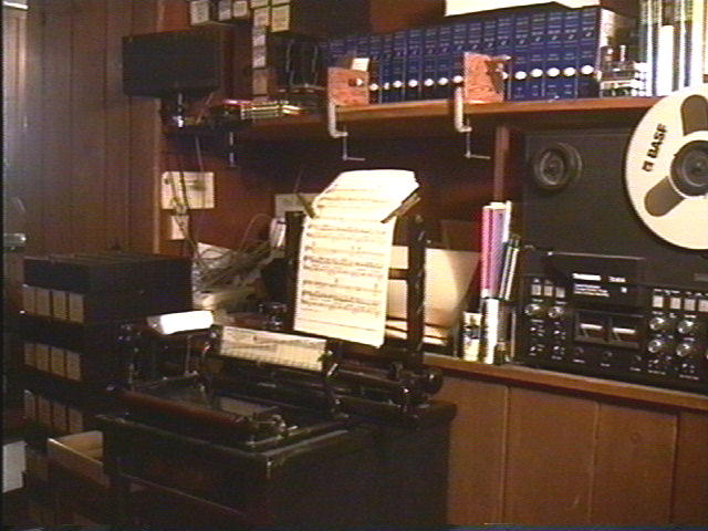 The ARTCRAFT Studio in Wiscasset, Maine: ANTIQUE Perforator plus MODERN Audio Equipment