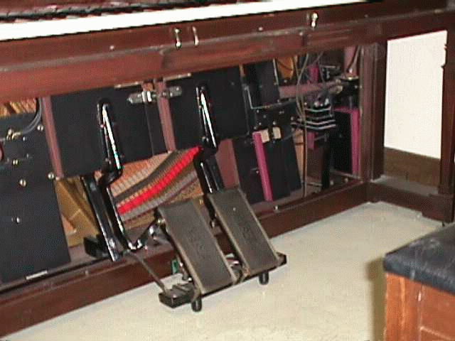 Lower pedal action with Ampico mechanism