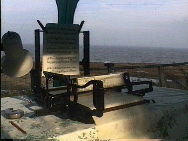 Closeup of the antique perforator